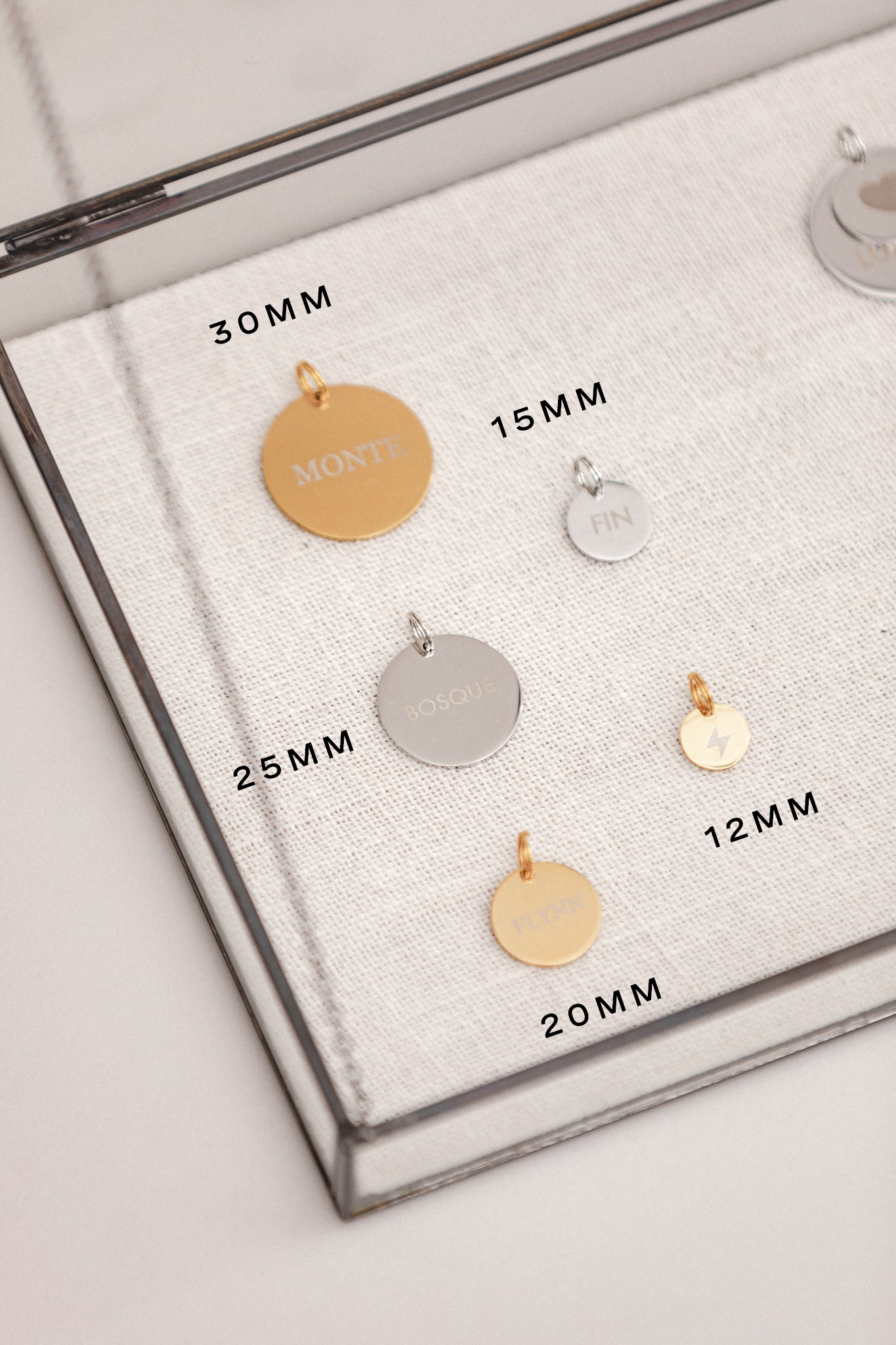 Dog Tag Single Size Options