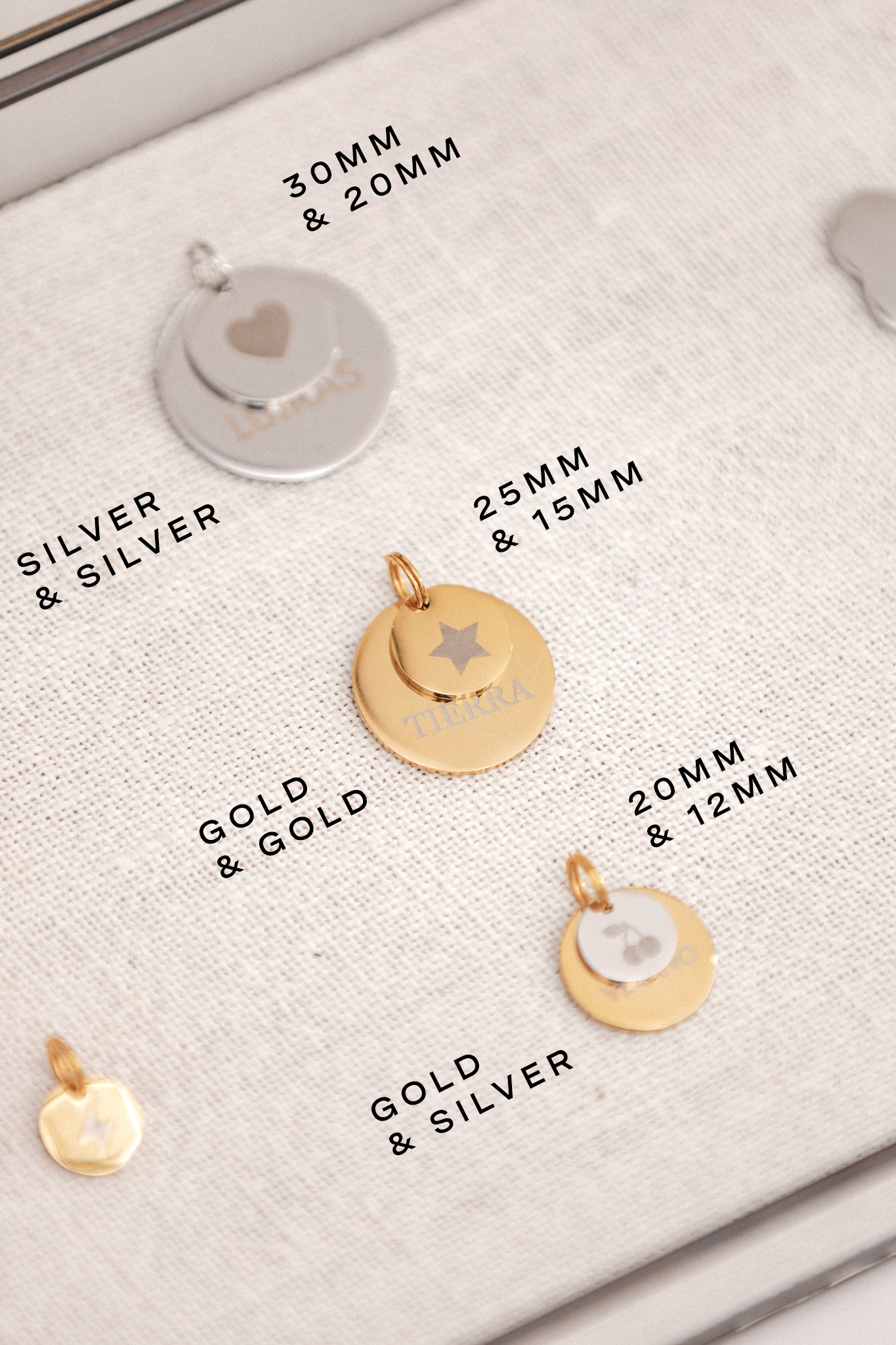 Dog Tag Variant Size and Finishing Options