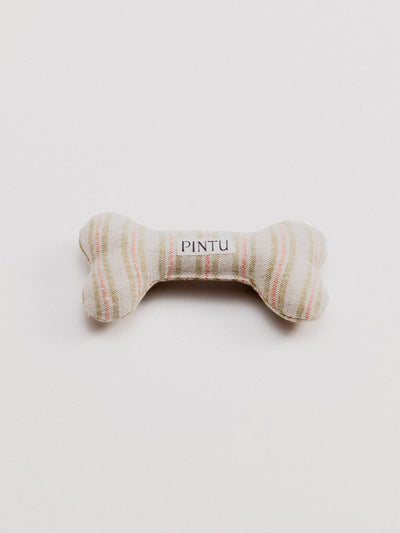 Pintu Alma Bone Toy - Red & Green Stripes