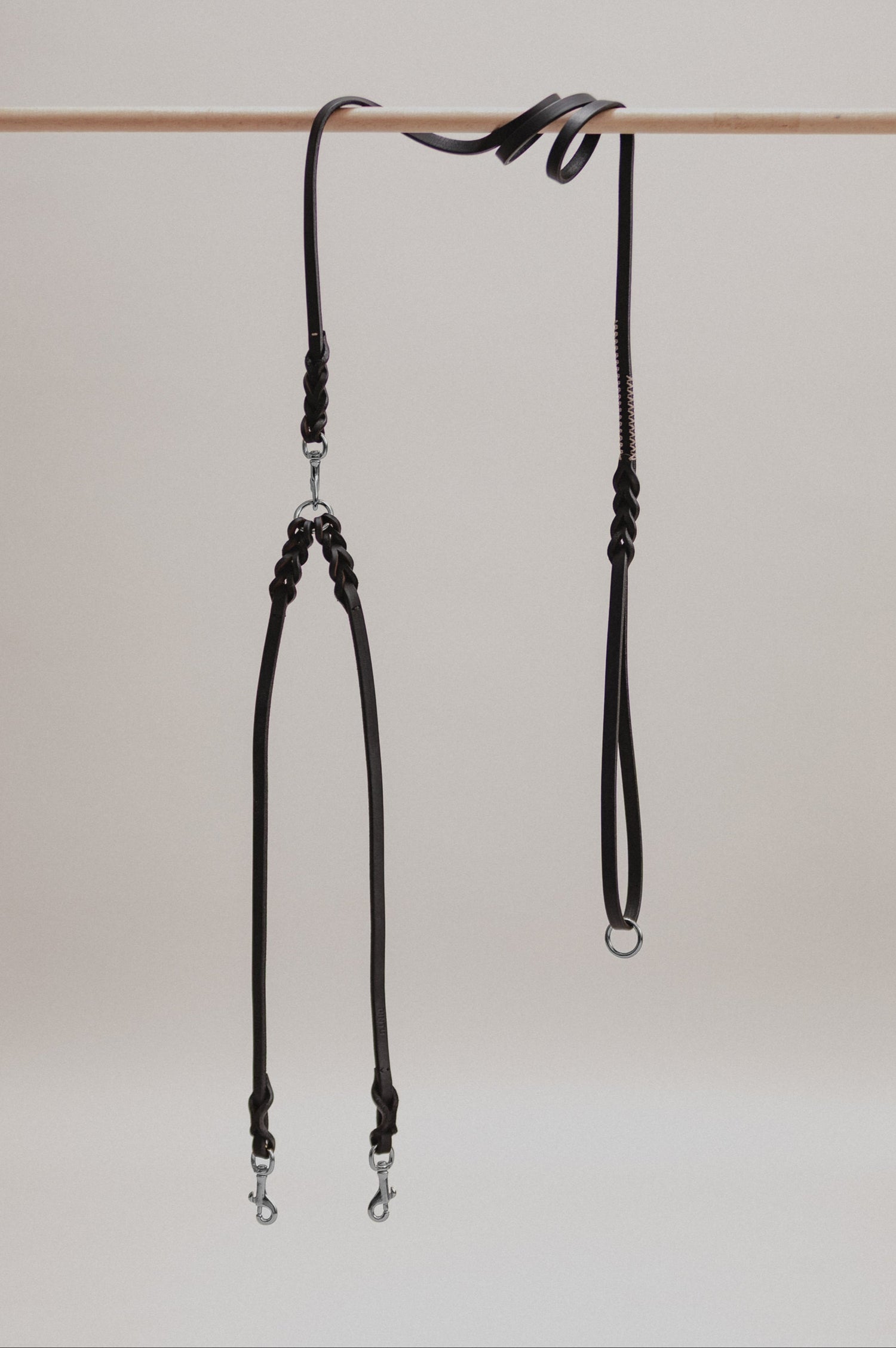 Pintu Double Dog Leash Extension Black