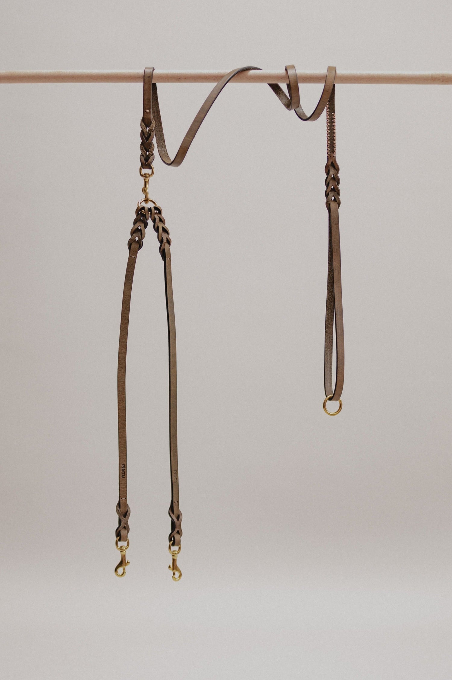 Pintu Double Dog Leash Extension Olive