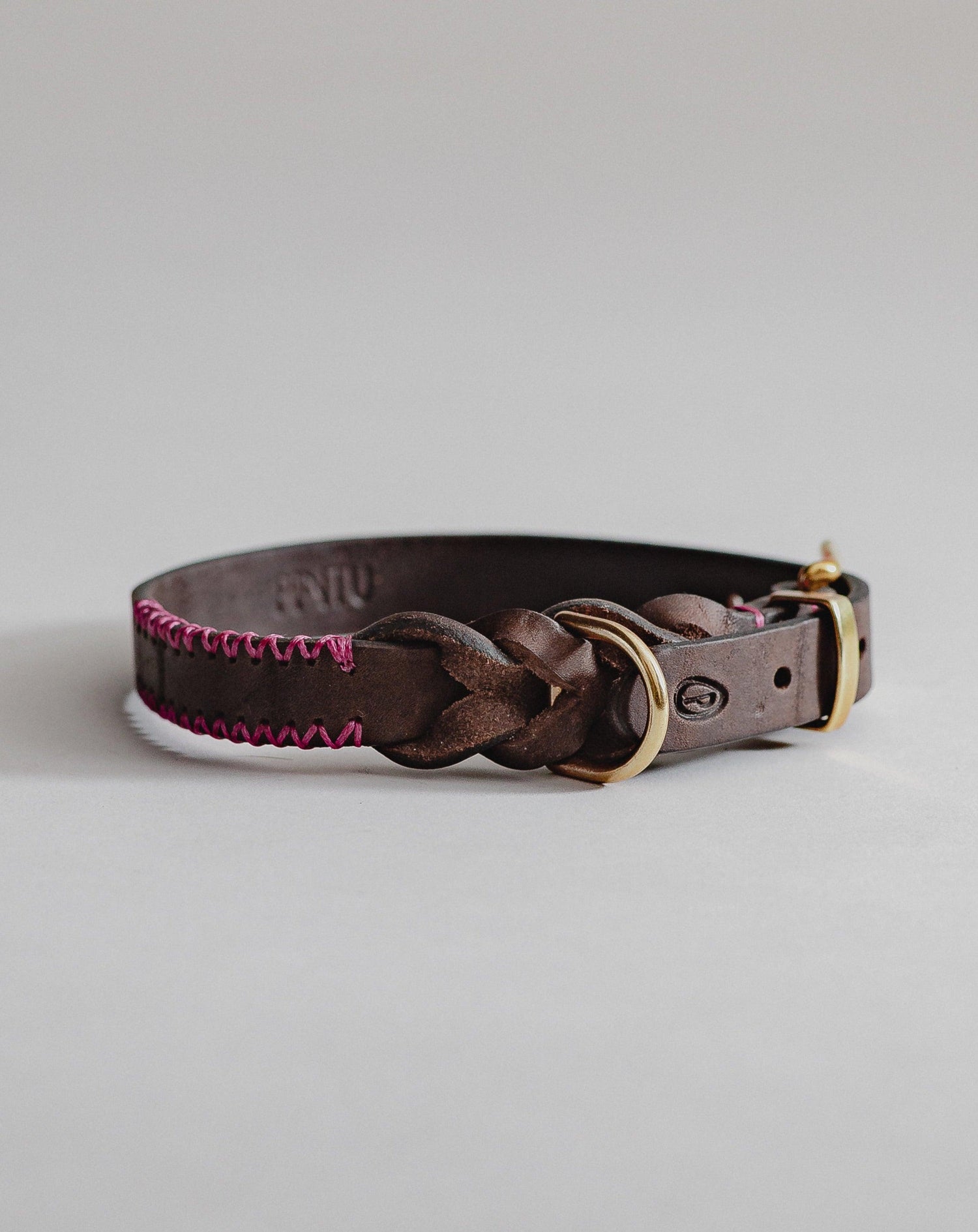 Dog Collar Atlas - Chocolate/Pink - Pintu