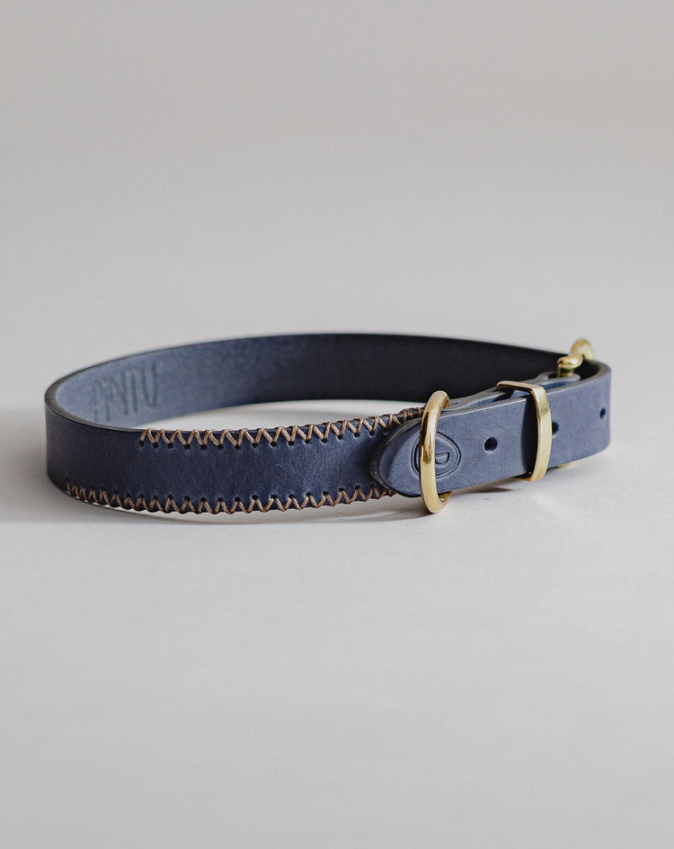 Dog Collar Porthos - Navy/Beige - Archive - Pintu