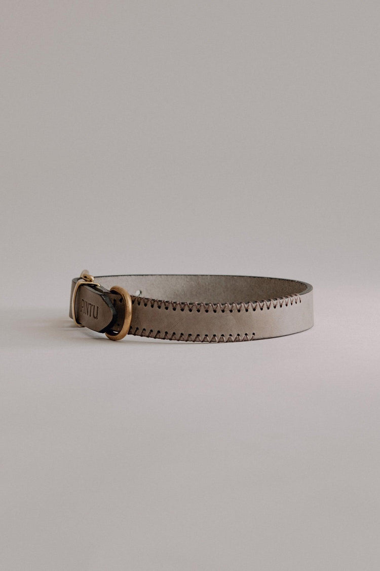 Dog Collar Porthos - Grey/Brown - Pintu
