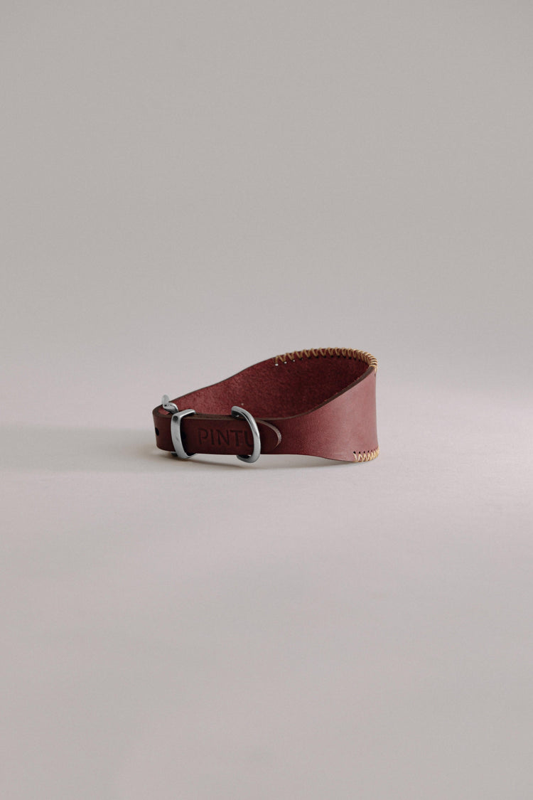 Dog Collar Viento - Cherry/Gold - Stainless Steel - Pintu