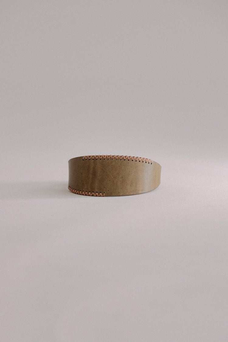 Dog Collar Viento - Olive/Coral - Brass - Pintu