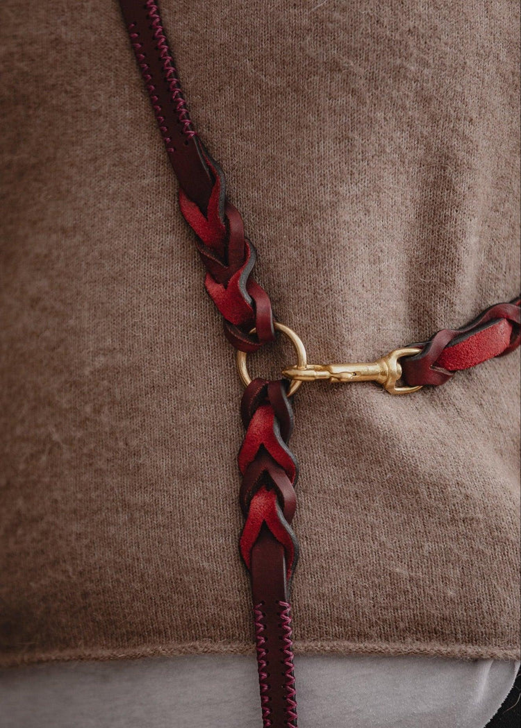 Dog Leash Lumas Adjustable - Cherry/Pink - Pintu
