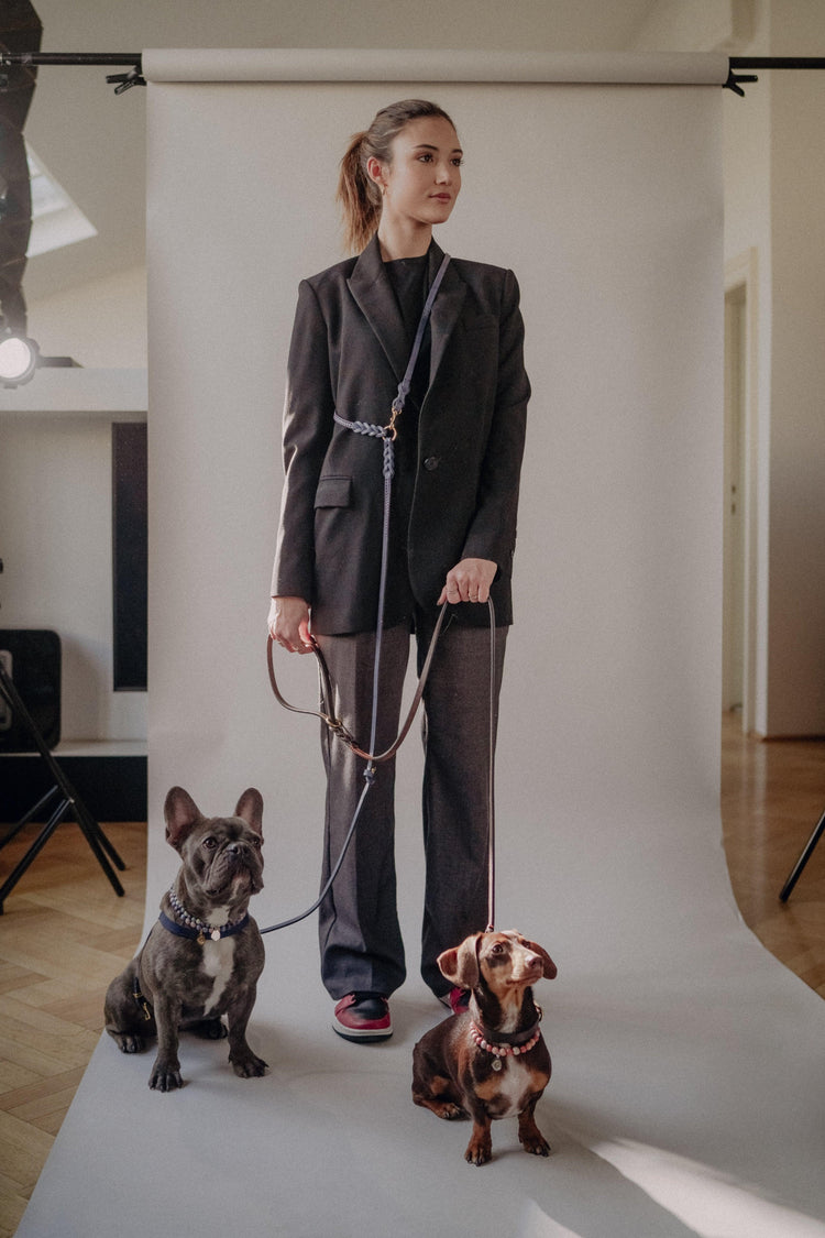 Dog Leash Lumas Adjustable - Navy - Pintu