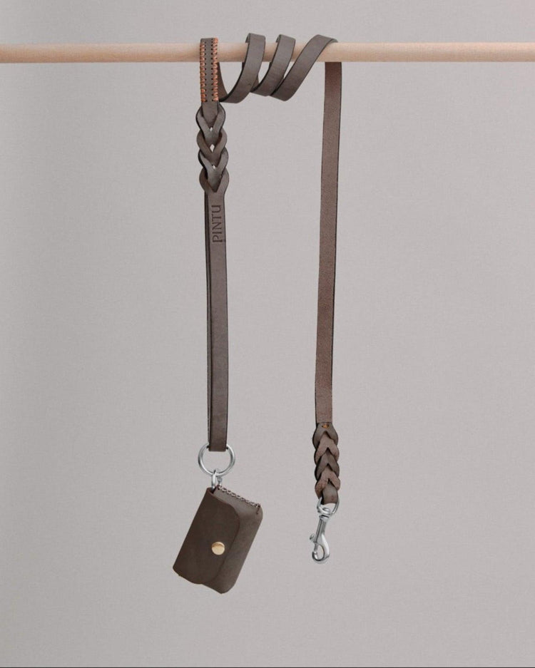 Dog Leash Lumas - Chocolate/Orange - Pintu
