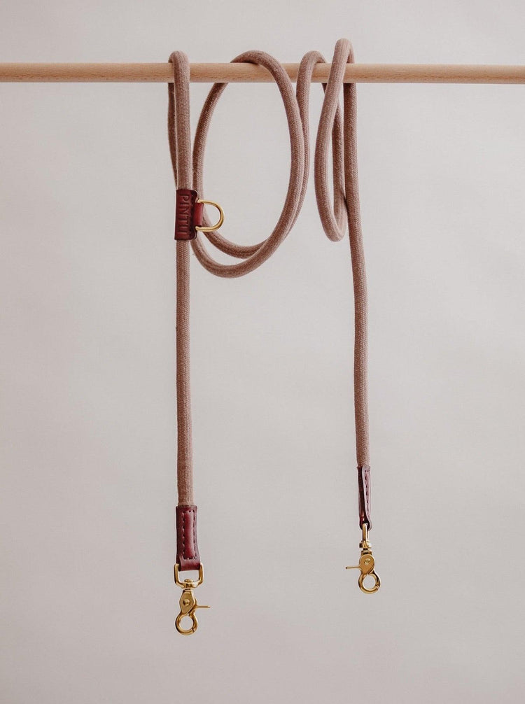 Dog Leash Tierra - Brown/Cherry - Pintu