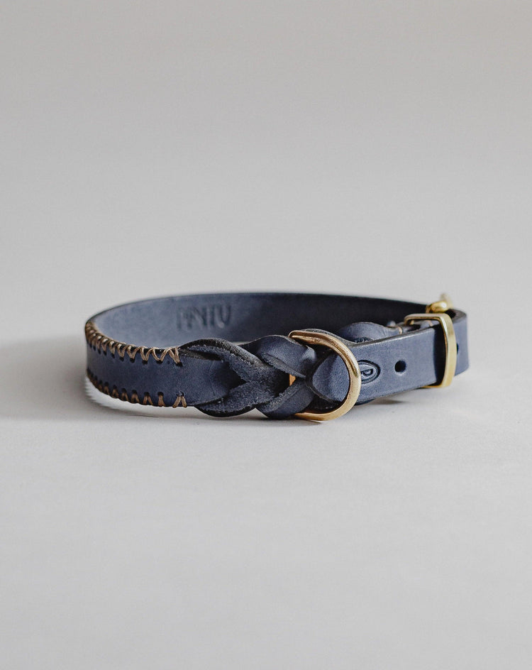Dog Collar Atlas - Navy/Beige - Pintu
