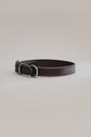 Dog Collar Porthos - Black/Bordeaux - Stainless Steel