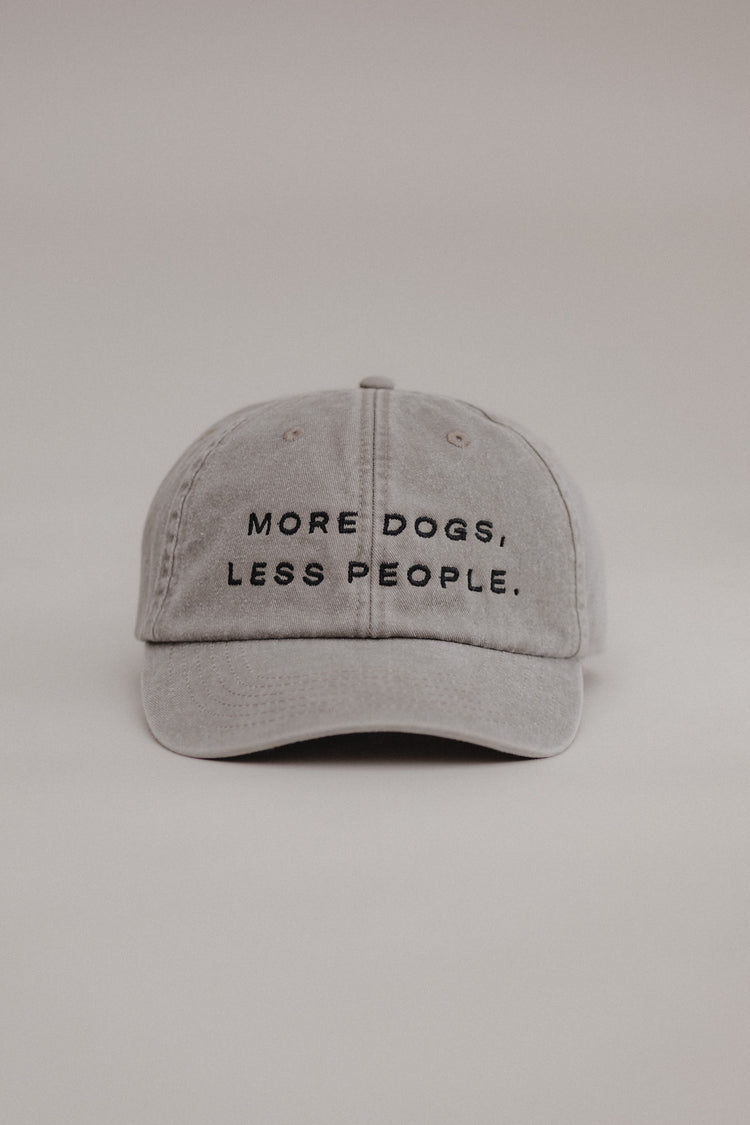 More Dogs, Less People Cap - Vintage Grey