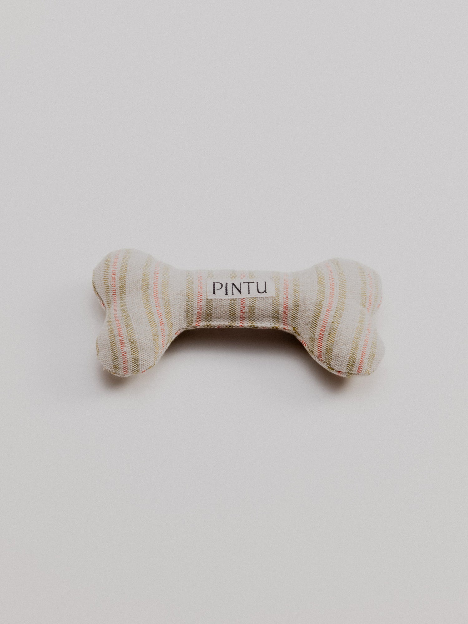 Pintu Alma Bone Toy - Red & Green Stripes