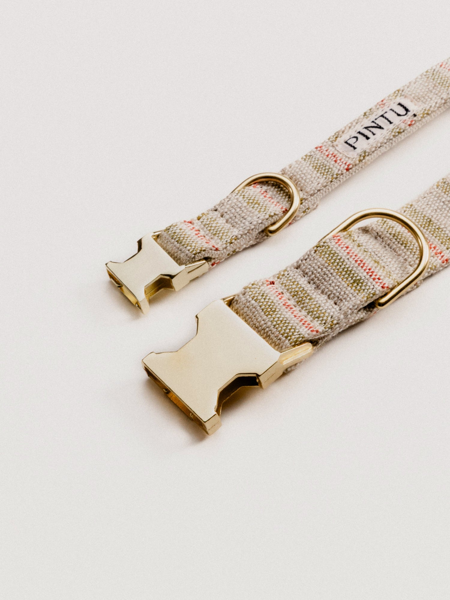 Pintu Alma Collar - Red & Green Stripes