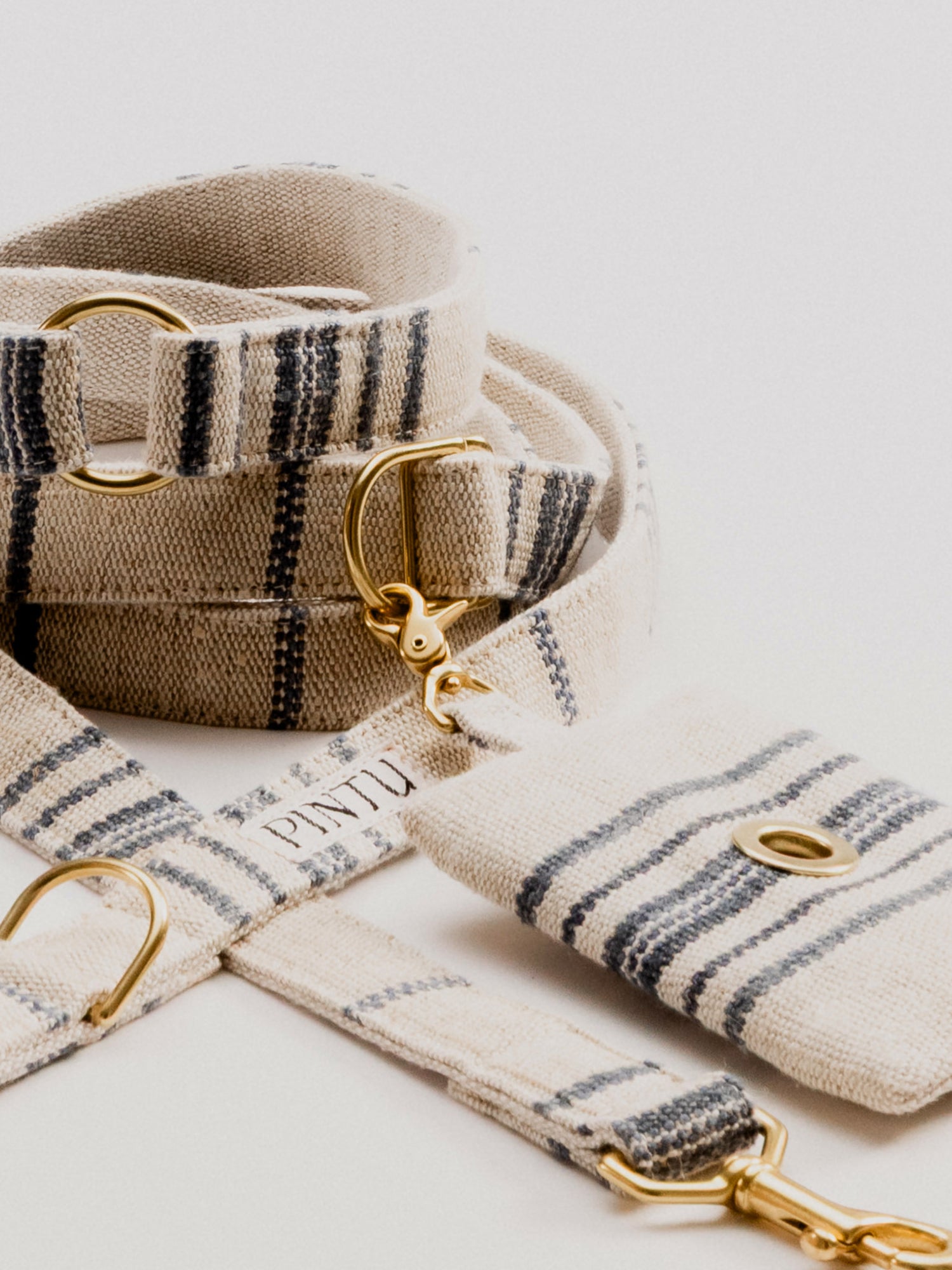 Pintu Alma Leash - Blue Stripes 