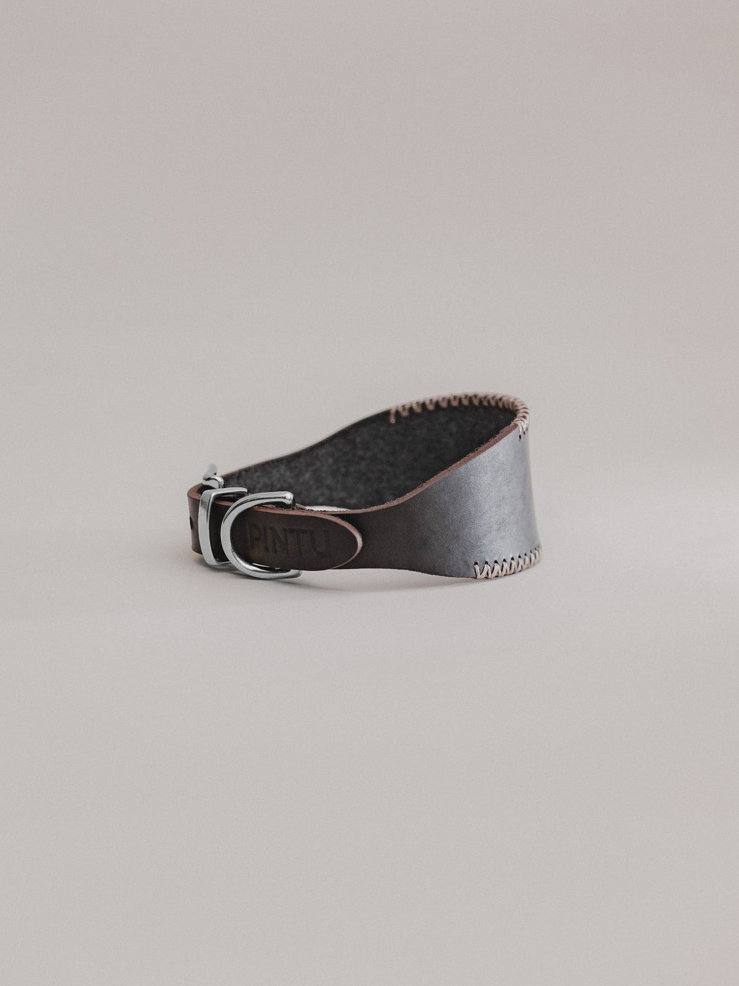 Pintu Dog Collar Viento - Black/Taupe - Stainless Steel