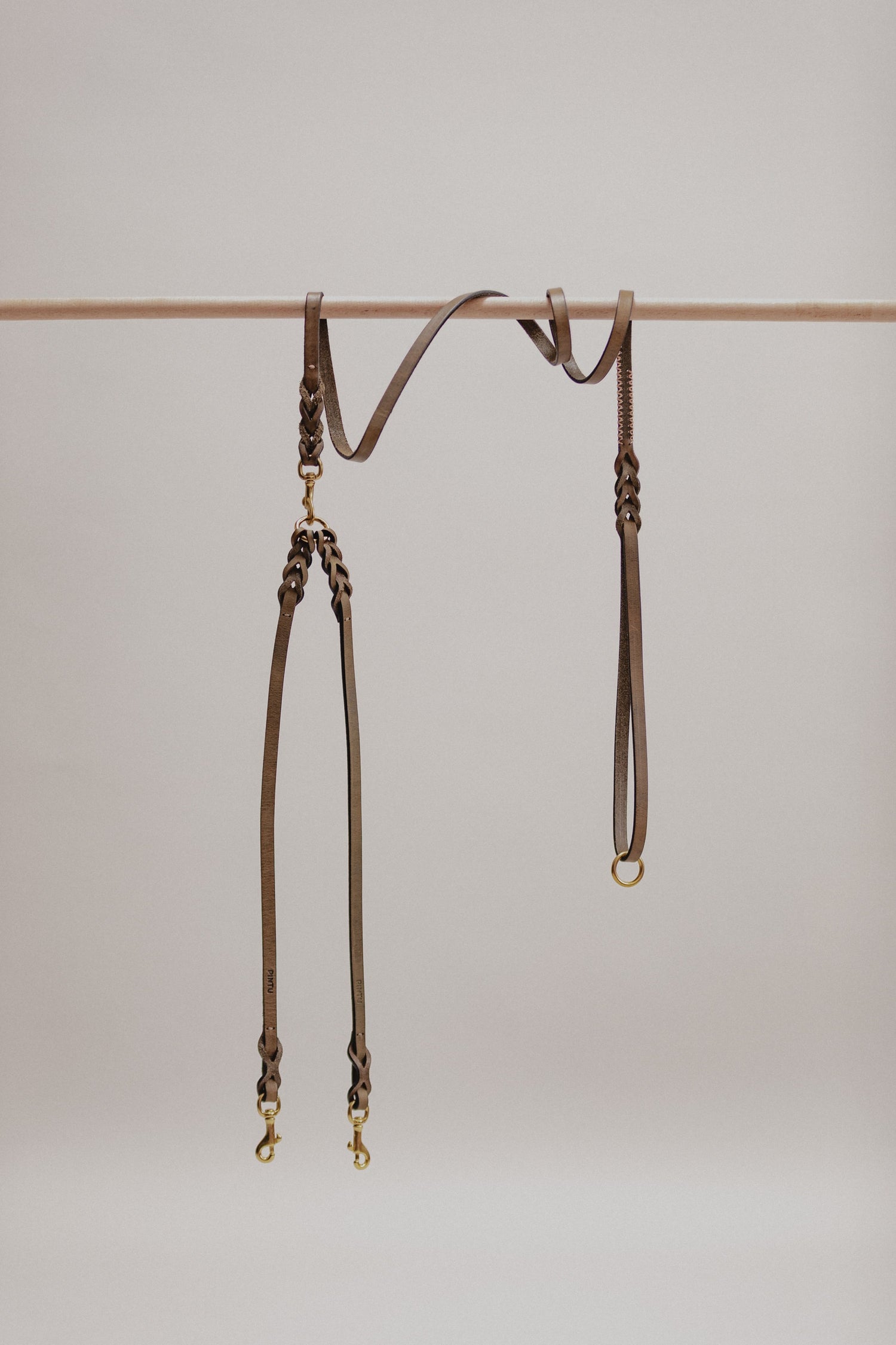 Pintu Double Dog Leash Extension Olive