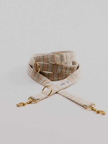 Pintu Leash Alma - Red & Green Stripes