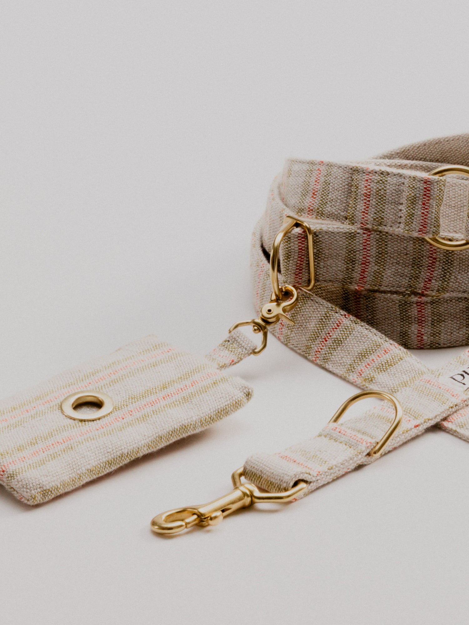 Pintu Leash Alma - Red & Green Stripes