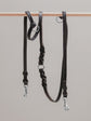 Pintu Dog Leash Lumas Adjustable - Black/Taupe - Stainless Steel