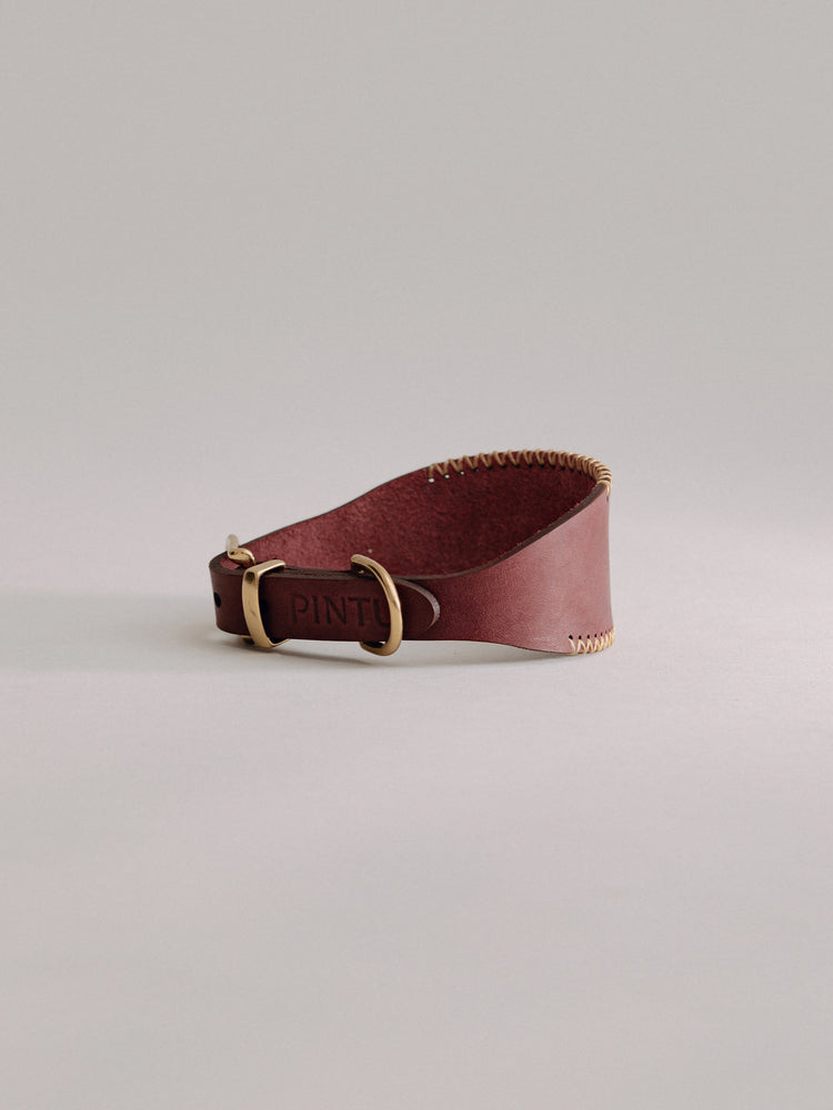 Pintu Dog Collar Viento - Cherry/Gold - Brass