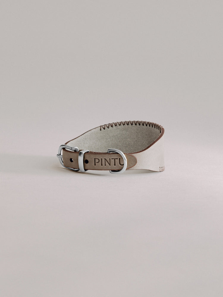 Pintu Dog Collar Viento - Grey/Brown - Stainless Steel