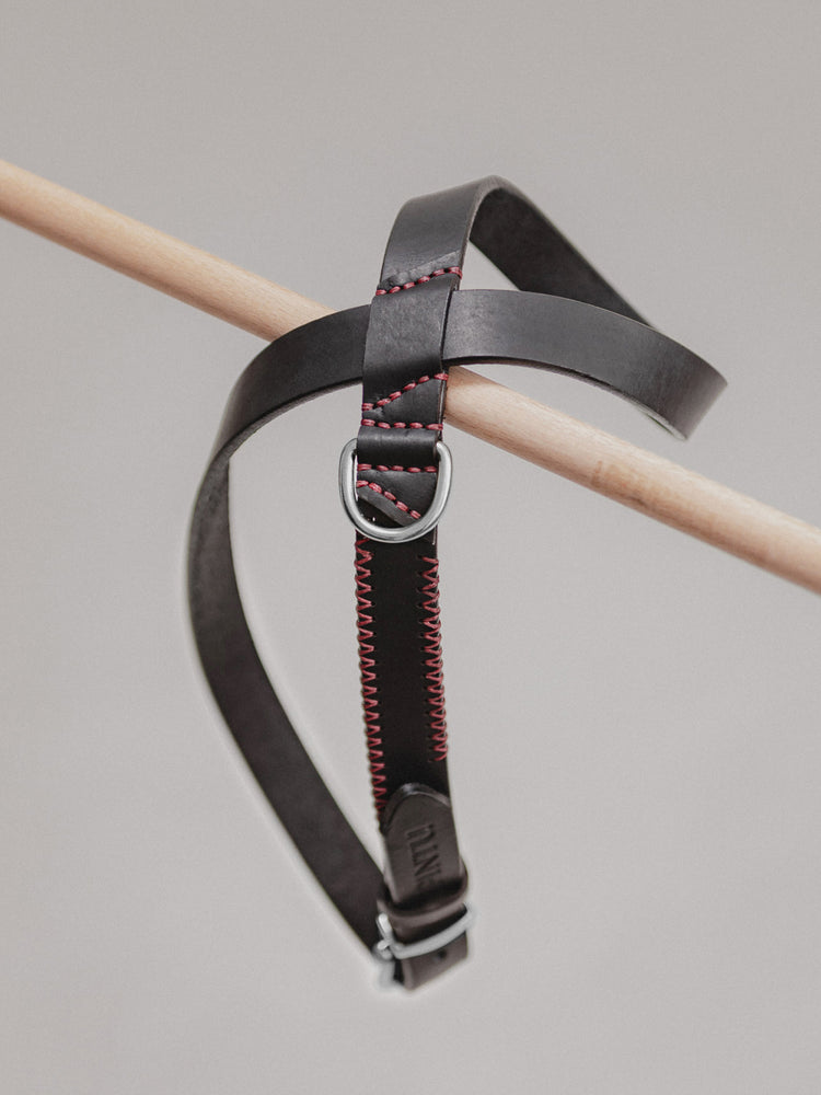 Pintu Dog Harness Flynn - Black/Bordeaux - Stainless Steel