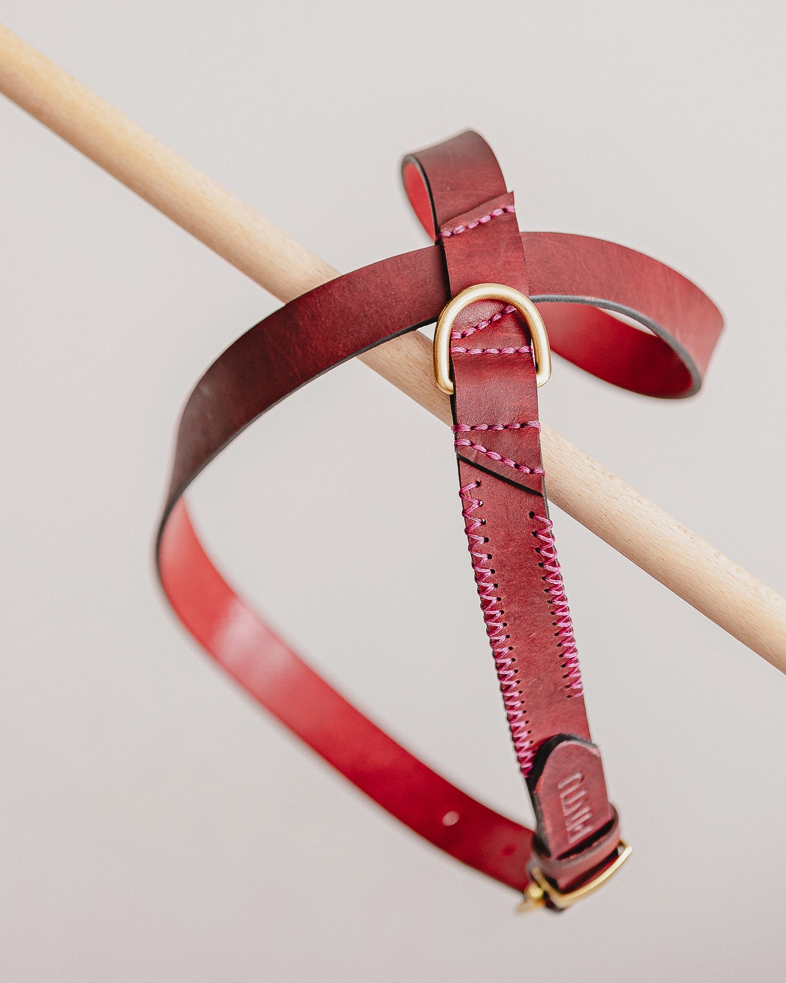 Pintu Dog Harness Flynn - Cherry/Pink - Brass