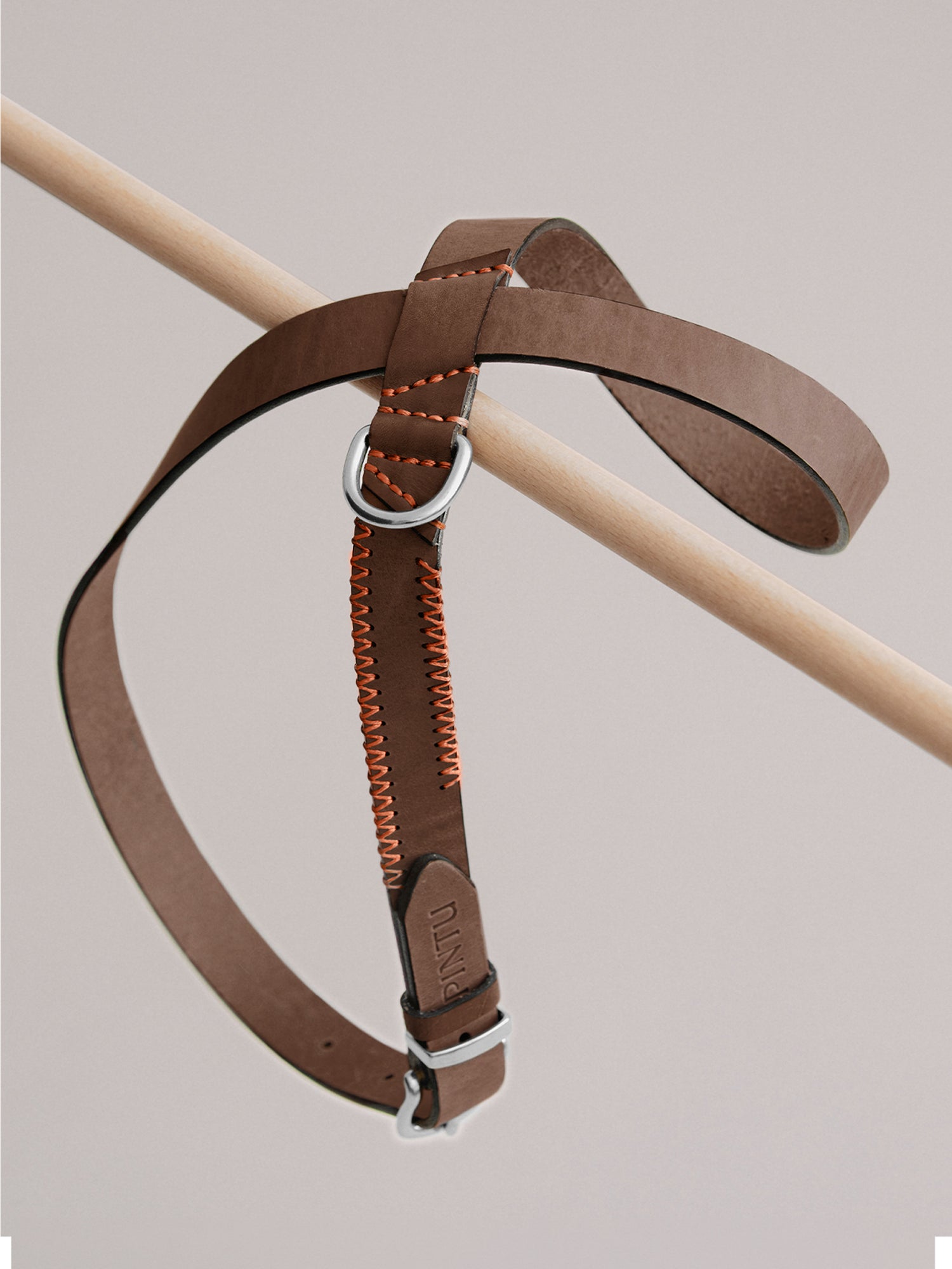 Pintu Dog Harness Flynn - Chocolate/Orange - Stainless Steel