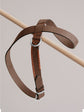 Pintu Dog Harness Flynn - Chocolate/Orange - Stainless Steel