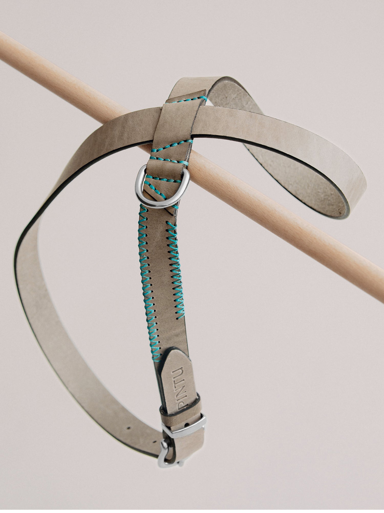 Pintu Dog Harness Flynn - Grey/Turquoise - Stainless Steel