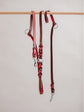 Pintu Dog Leash Lumas Adjustable - Cherry/Gold - Stainless Steel