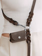 Pintu Dog Leash Lumas Adjustable - Chocolate/Grey - Stainless Steel