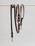 Pintu Dog Leash Lumas Adjustable - Chocolate/Orange - Stainless Steel