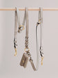 Pintu Dog Leash Lumas Adjustable - Grey/Brown - Brass