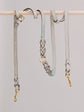 Pintu Dog Leash Lumas Adjustable - Grey/Turquoise - Brass