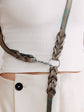 Pintu Dog Leash Lumas Adjustable - Grey/Turquoise - Stainless Steel
