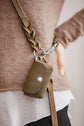 Pintu Dog Leash Lumas Adjustable - Olive/Taupe - Stainless Steel