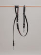 Pintu Dog Leash Lumas Adjustable - Black/Bordeaux - Stainless Steel