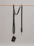 Pintu Dog Leash Lumas - Black/Bordeaux - Brass