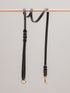 Pintu Lumas Leash - Black/Taupe - Brass