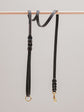 Pintu Lumas Leash - Black/Taupe - Brass