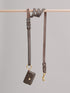 Pintu Dog Leash Lumas - Chocolate/Orange - Brass