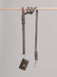 Pintu Dog Leash Lumas - Chocolate/Orange - Stainless Steel