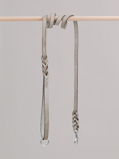 Pintu Dog Leash Lumas - Grey/Brown - Stainless Steel