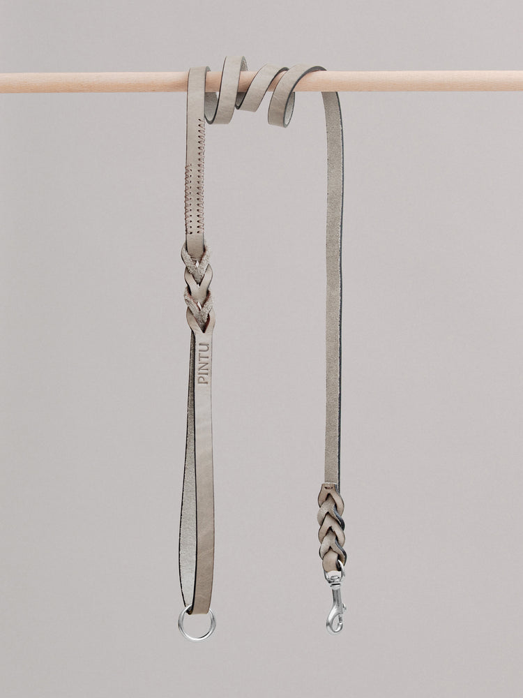Pintu Dog Leash Lumas - Grey/Brown - Stainless Steel