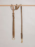 Pintu Dog Leash Lumas - Olive/Coral - Brass