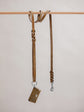 Pintu Dog Leash Lumas - Olive/Coral - Stainless Steel