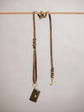 Pintu Dog Leash Lumas - Olive/Taupe - Brass